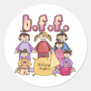Beste vrienden voor altijd - Slumber Party Ronde Sticker