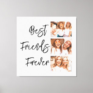 Beste vrienden voor altijd Vriendschap Gift Fotoco Canvas Afdruk