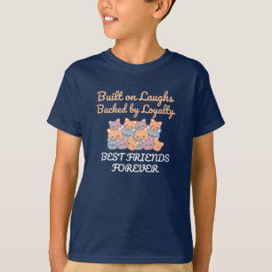 BESTE VRIENDEN VOOR ALTJD, GRAPPIGE KAT, VRIENDSCH T-SHIRT