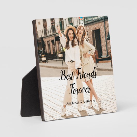 Beste Vrienden voor ooit BFF moderne, gepersonalis Fotoplaat (Voorkant)
