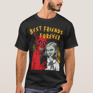 Beste vrienden voor satanisch Selfie Girl en Devil T-shirt