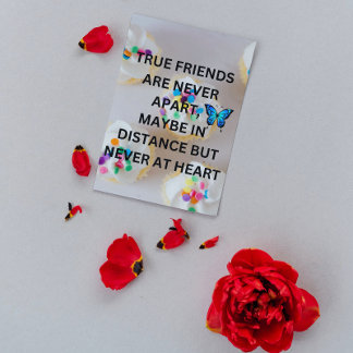 Beste vrienden, waardevol bericht poster