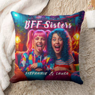 Beste Vrienden Zusters Grappige BFF Kussen