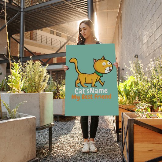 Beste vriendenkat personaliseren poster