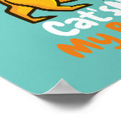 Beste vriendenkat personaliseren poster (Hoek)