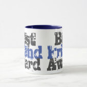 Beste Vriendenprijs in Blauwe en Grijze Mok (Midden)