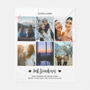 Beste Vriendin BFF Cadeau Foto Fleece Deken