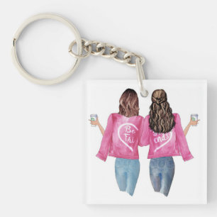 beste vriendin pet, beste vriendin hoed sleutelhanger