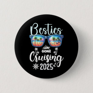 Beste vriendinnen gaan cruisen 2025 Meisjes Overee Ronde Button 5,7 Cm