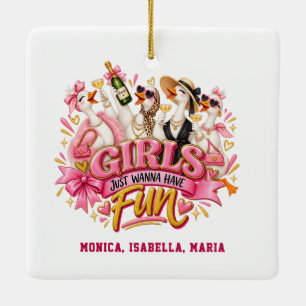 Beste Vriendinnen Ganzen Meisjes Willen Alleen Maa Keramisch Ornament