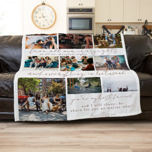 Beste Vriendinnen Moederschap 10 foto's & citaat Fleece Deken