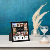 Beste vriendinnen Tien Foto Collage Modern Script  Fotoplaat (Insitu)