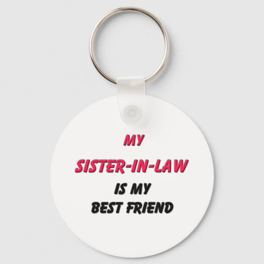 Beste vriendjeszuster in de wet sleutelhanger (Voorkant)