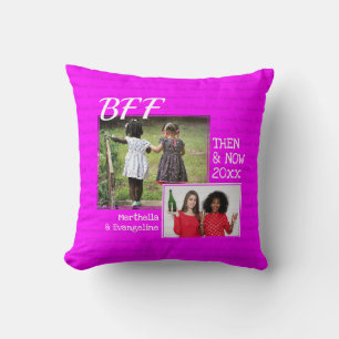 BESTE VRIENDS BFF   2 FOTO-geheugen   Keepslag Roz Kussen