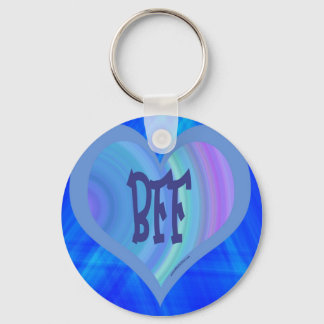 BESTE VRIENDS BLUE HEART SLEUTELHANGER