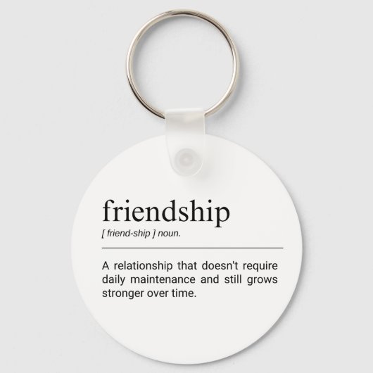 Beste Vriendschap Definitie Sleutelhanger (Voorkant)