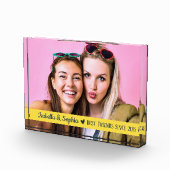 Beste vriendschappelijke moderne aangepaste gele B Fotoblokken (Rechts)