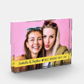 Beste vriendschappelijke moderne aangepaste gele B Fotoblokken (Links)