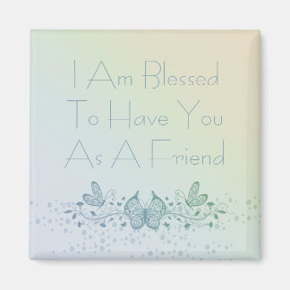 Beste vriendschappelijke, mooie blauwe, groene vli magneet