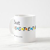 Beste vriendschappelijke verloskundige ooit koffiemok (Voorkant links)