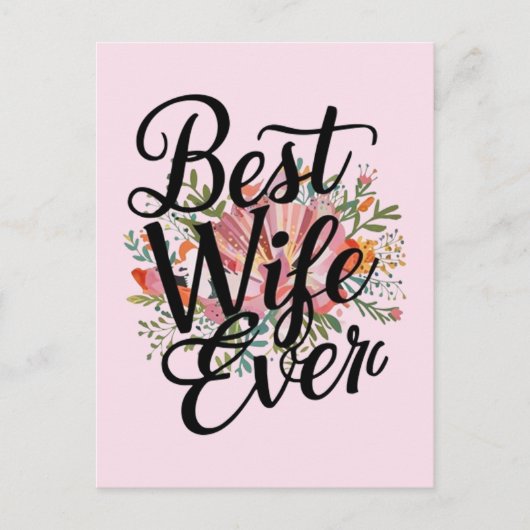 Beste vrouw ooit briefkaart (Voorkant)