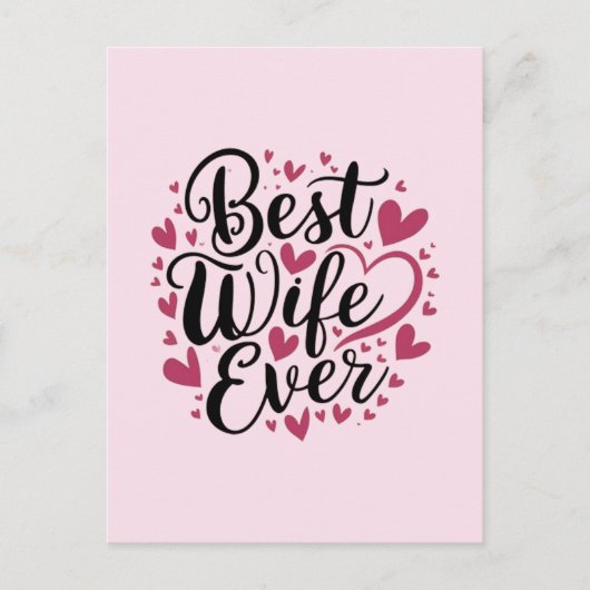 Beste vrouw ooit  briefkaart (Voorkant)