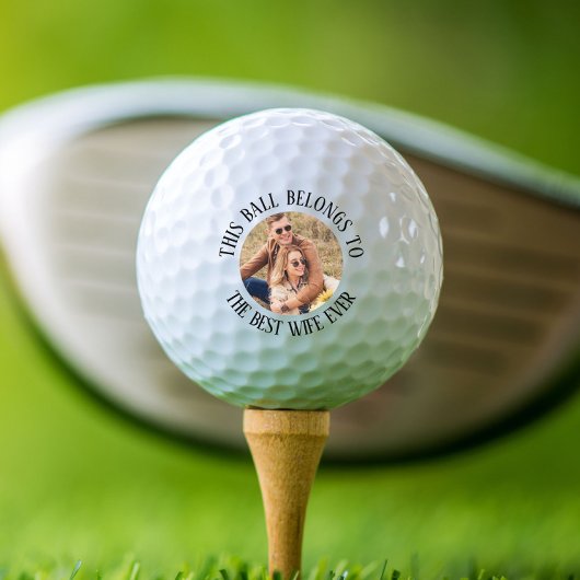 Beste vrouw ooit foto gepersonaliseerd golfballen