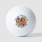 Beste vrouw ooit foto golfballen (Voorkant)