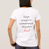 Beste vrouw ooit Schattige vrouw Verjaardag Persoo T-shirt (Achterkant)