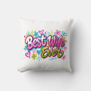 Beste vrouw ooit (stijl 4) kussen