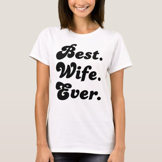 Beste vrouw ooit t-shirt (Voorkant)