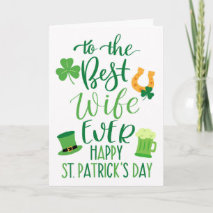 Beste vrouw ooit voor St. Patrick's Day Kaart