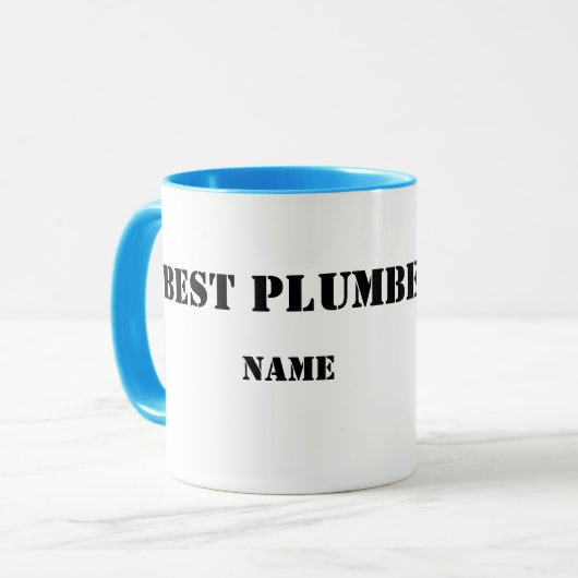 Beste Vrouw Plumber Coffee-Mok Mok (Voorkant links)