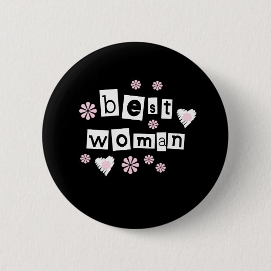 Beste vrouw ronde button 5,7 cm (Voorkant)