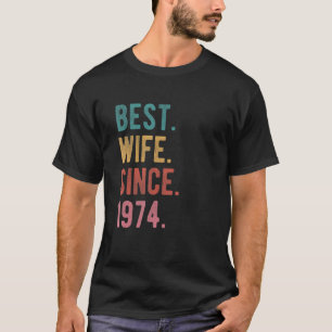 Beste vrouw sinds 1974 48ste huwelijkshuwelijk Jub T-shirt