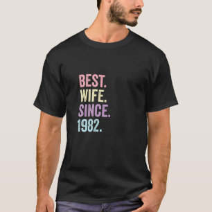 Beste vrouw sinds 1982 39e weddenschap Jubileum T-shirt