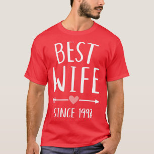 Beste vrouw sinds 1998 voor de 25e zilveren bruilo t-shirt