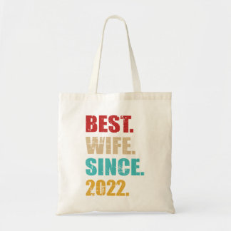 Beste vrouw sinds 2022 voor 2e bruiloft Jubileum Tote Bag