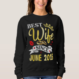 Beste vrouw sinds juni 2015 Fijne Gehuwde Annivers Trui