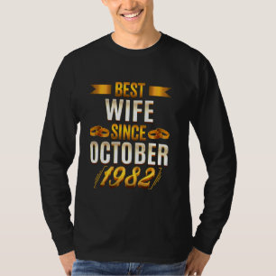 Beste vrouw sinds oktober 1982 Funny 38th Annivers T-shirt