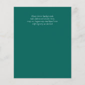 Beste Waarde Agate Glitter BAT MITZVAH Uitnodiging (Achterkant)