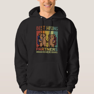 Beste wandelpartners ooit Wandel Kamperen Beer Kop Hoodie