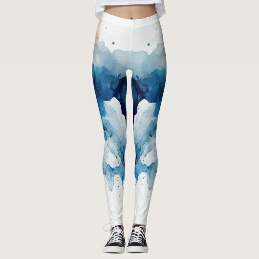 Beste Waterverf Leggings voor Cozy Days (Voorkant)