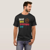 Beste webontwikkelaar website programmeur codeur c t-shirt (Voorkant volledig)