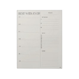 beste weekplanner - ZONDAG START Notitieblok
