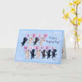 Beste Wens Labradors bruiloft Kaart (Gele Bloem)