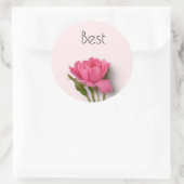 Beste wensen Flower Sticker (Tas)