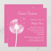 Beste wensen! (fuchsia) kaart (Voorkant / Achterkant)