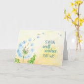 Beste Wensen Kaart (Gele Bloem)