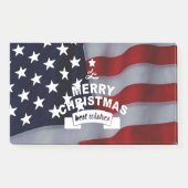 Beste wensen Merry Kerstmis Verenigde Staten Vlag  Post-it® Notes (Voorkant)